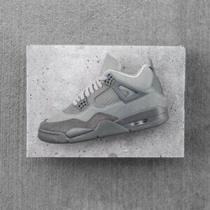 GRADE SCHOOL (WET CEMENT) JORDAN 4s